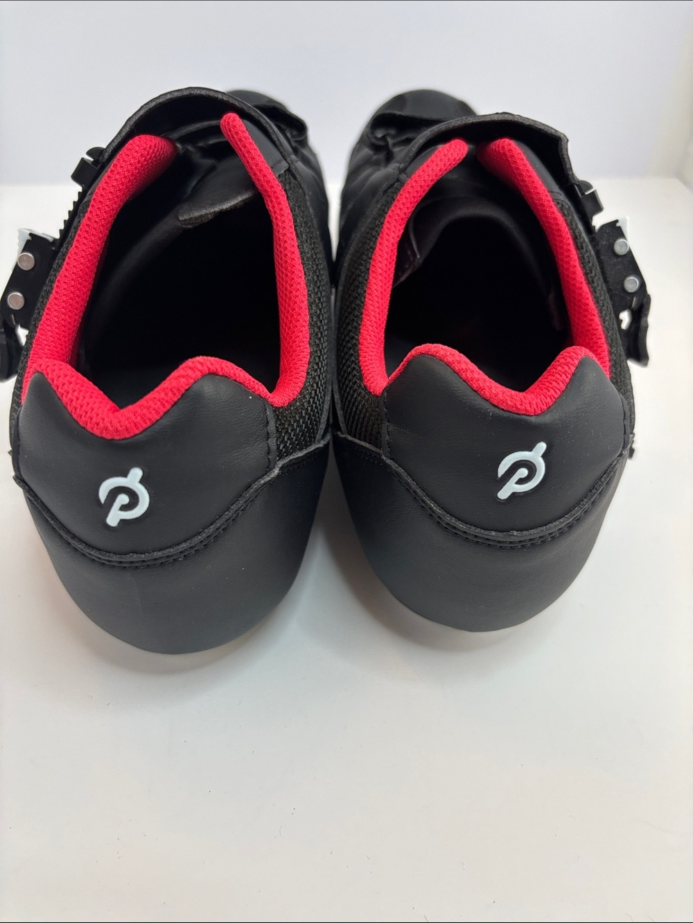 Peloton Men's Cycling Shoes in Black with Red Lining - Picture 5 of 5